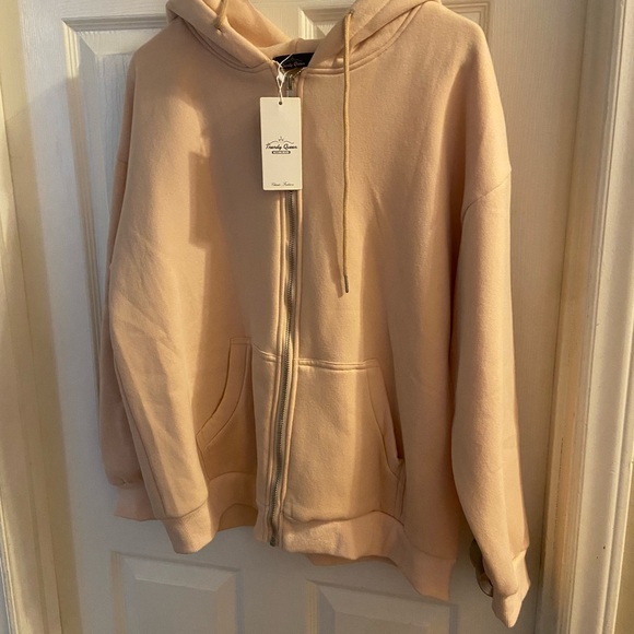 Trendy Queen Jackets & Blazers - Women's Cream Hoodie Jacket